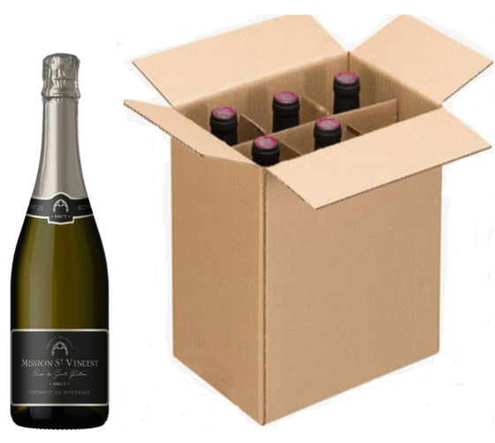 Crémant Bordeaux Brut - Kiste mit 6 Flaschen