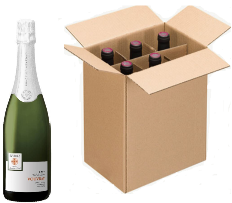 Vouvray Brut - Kiste mit 6 Flaschen