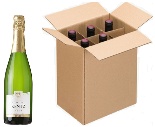 Crémant Alsace Brut - Kiste mit 6 Flaschen